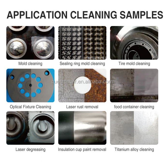 Pulse 200w 300w macchina per pulire le valigie con laser a fibra macchina per rimuovere la ruggine 10