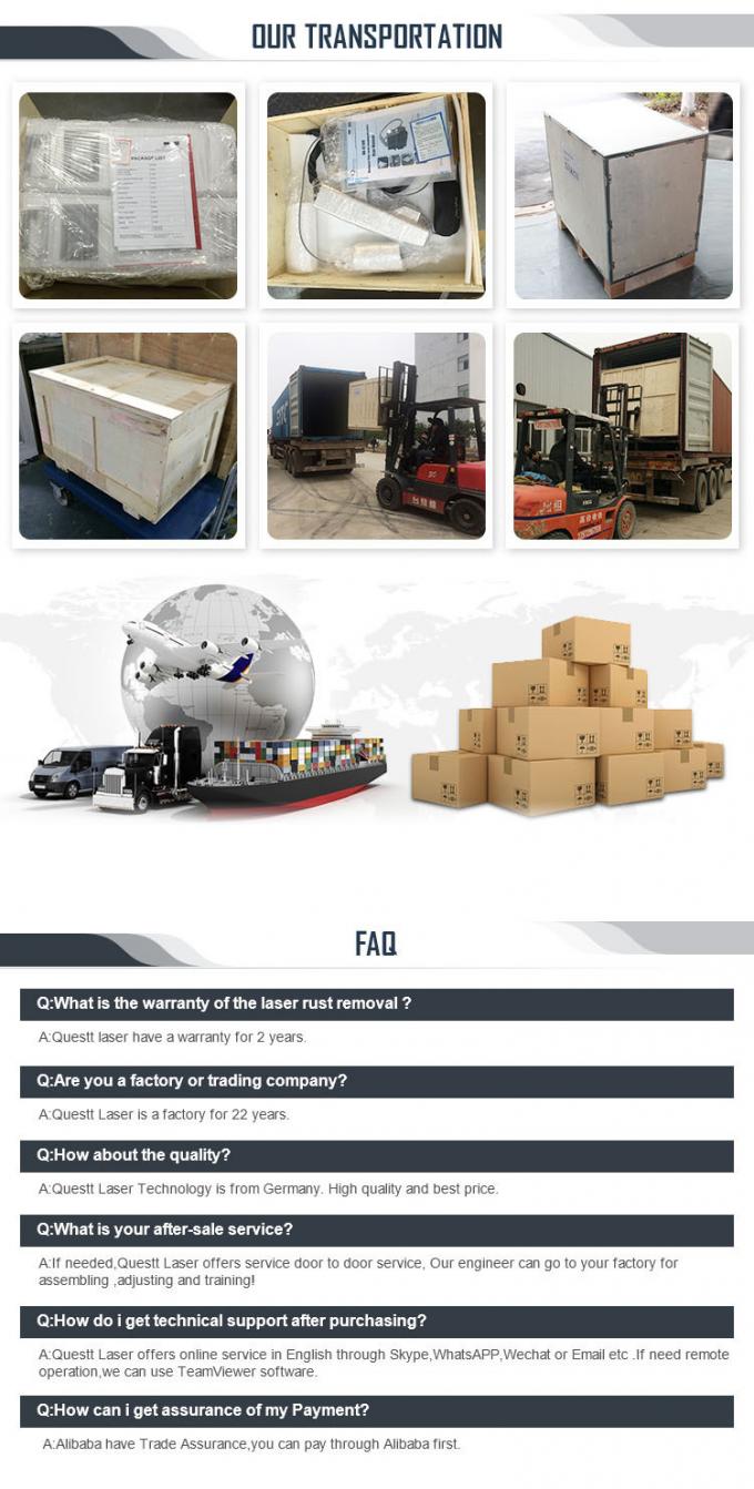 Pulse 200w 300w macchina per pulire le valigie con laser a fibra macchina per rimuovere la ruggine 14