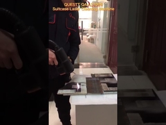 Travel case laser cleaner